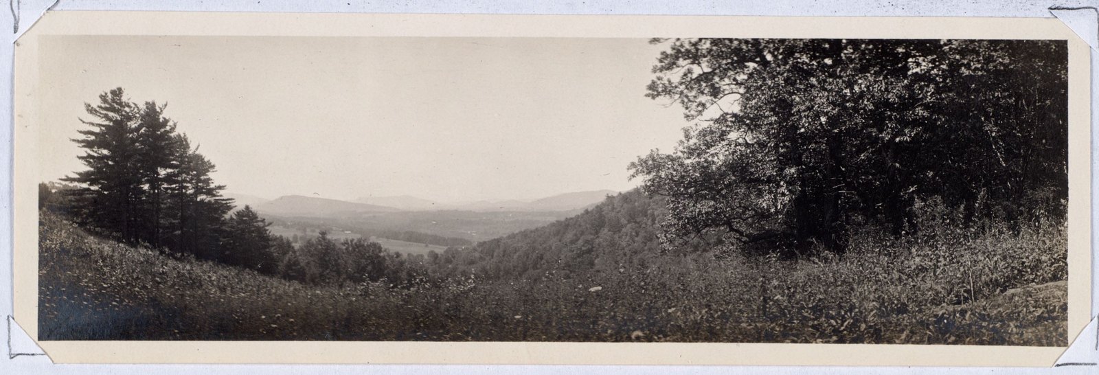 View of Lenox valley from site of old Woolsey House. August 1, 1906.