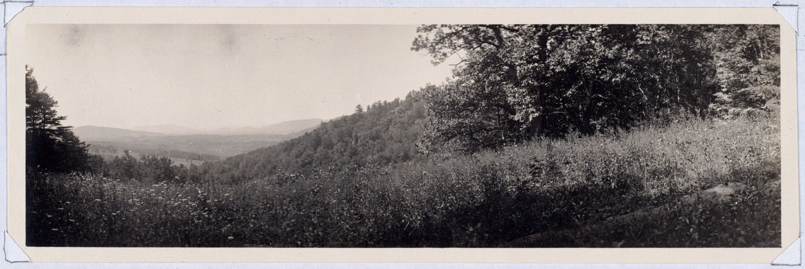 View of Lenox valley from site of old Woolsey House. August 1, 1906.