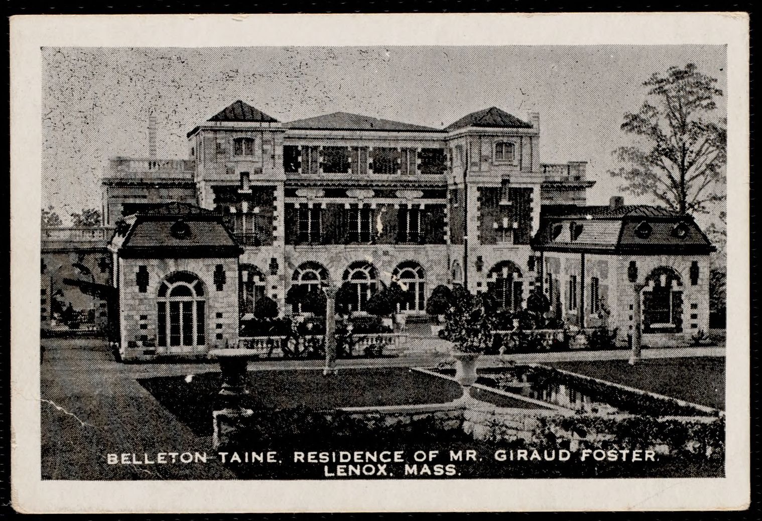Bellefontaine: north façade. about 1899–1945.