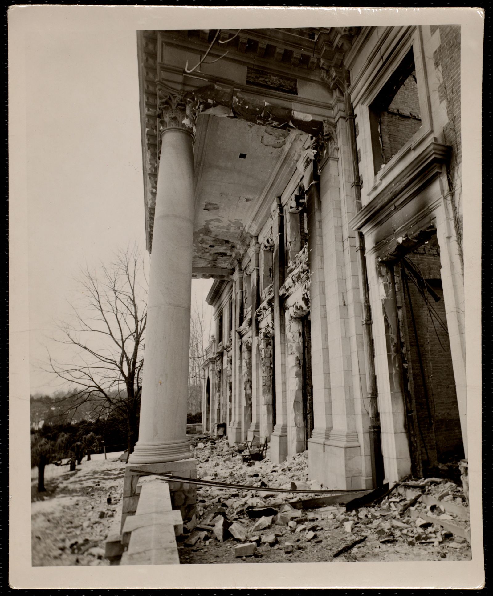 Bellefontaine: after 1949 fire. about 1949.
