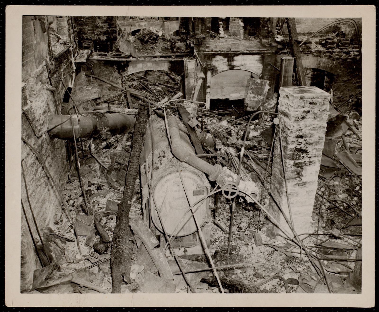Bellefontaine: after 1949 fire. about 1949.