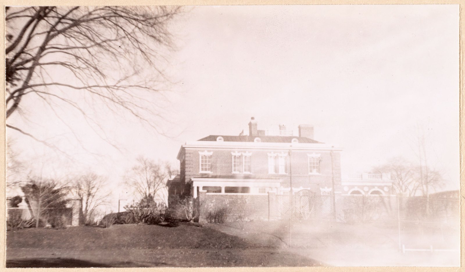 Brookhurst: residence, west elevation. February 1938.