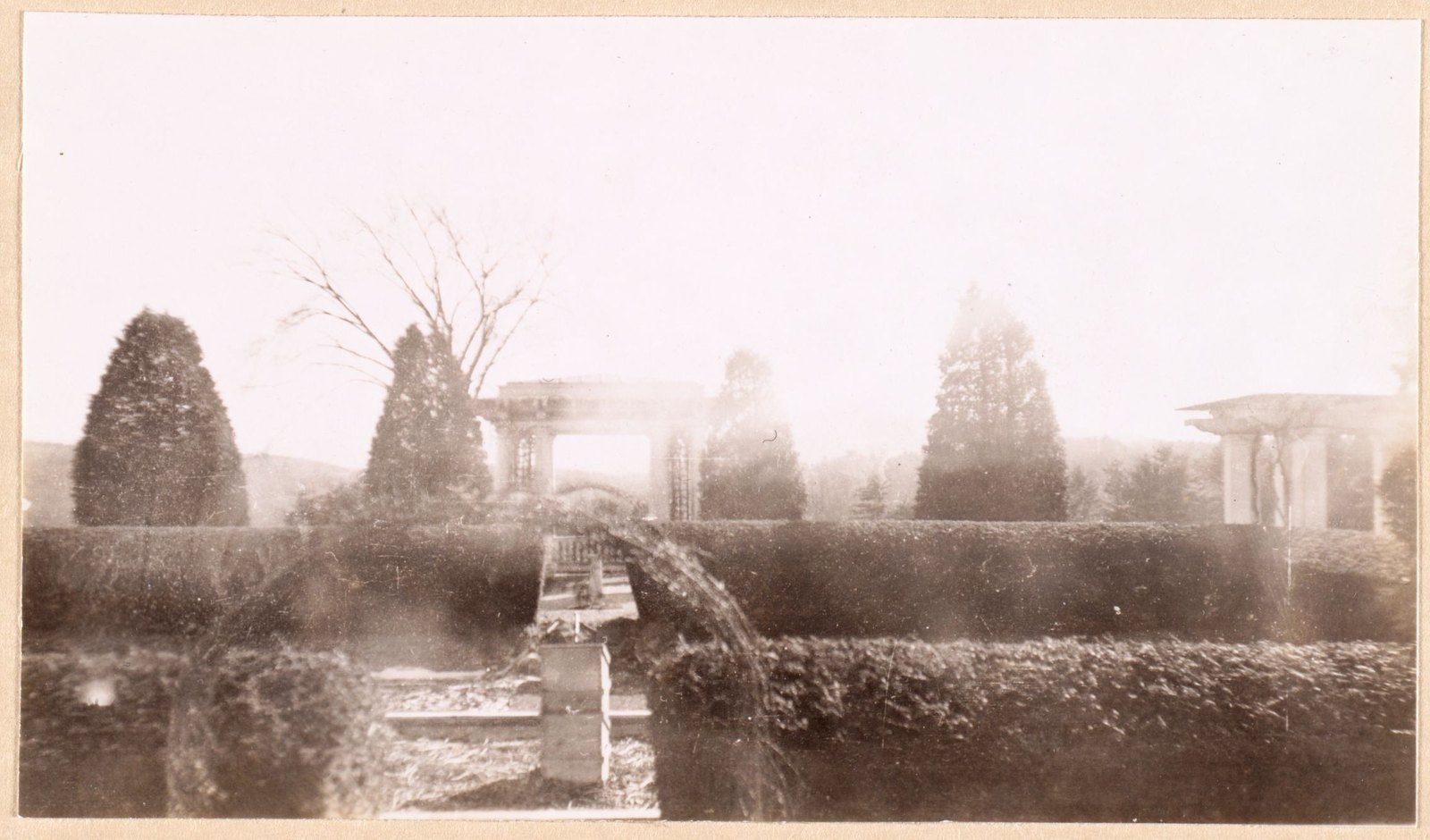 Brookhurst: residence, formal gardens. February 1938.