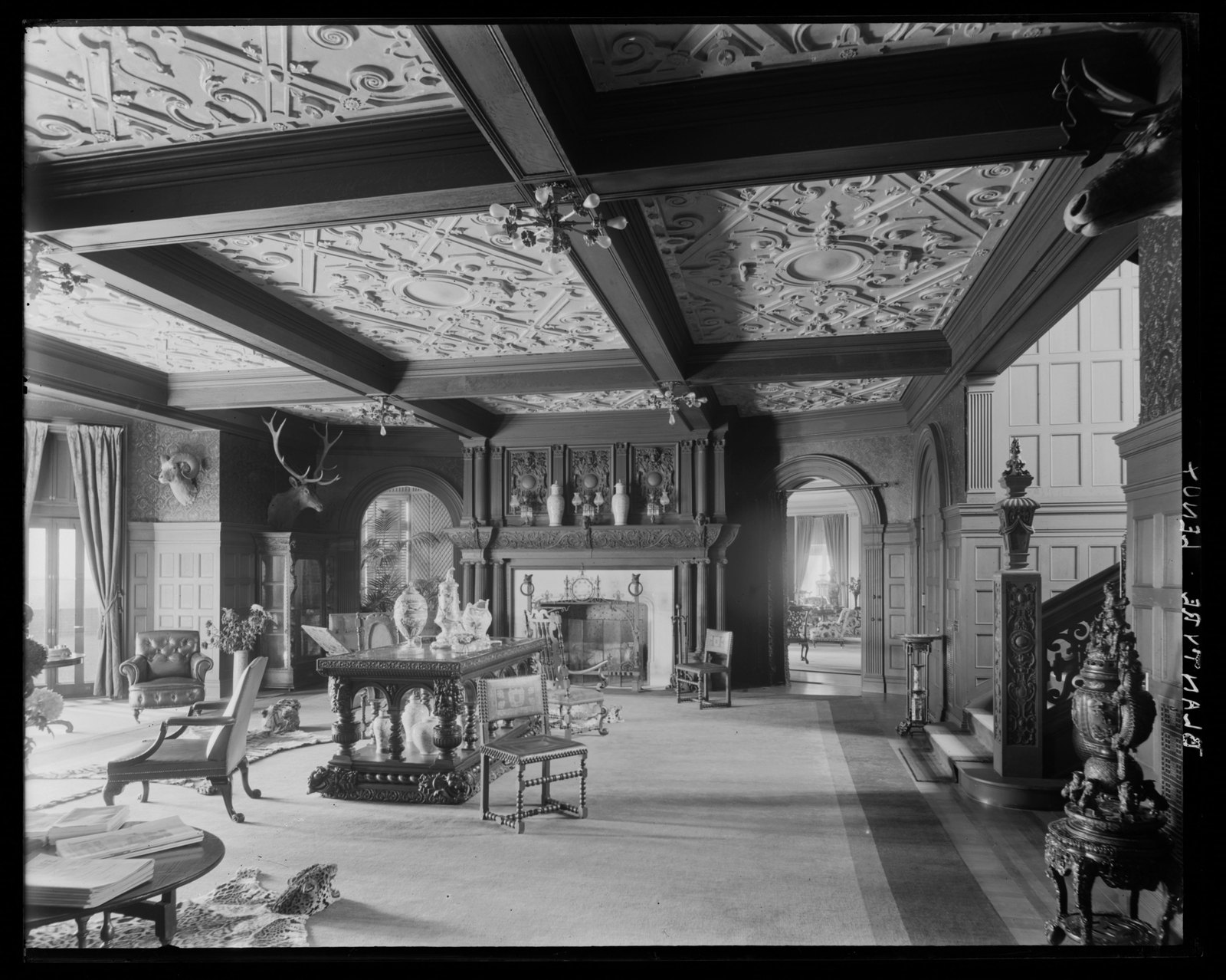 Blantyre: main hall. about 1903–1912.