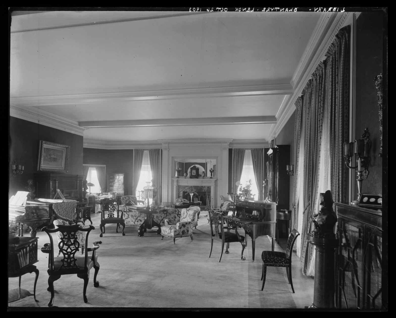 Blantyre: music room. October 26, 1903.