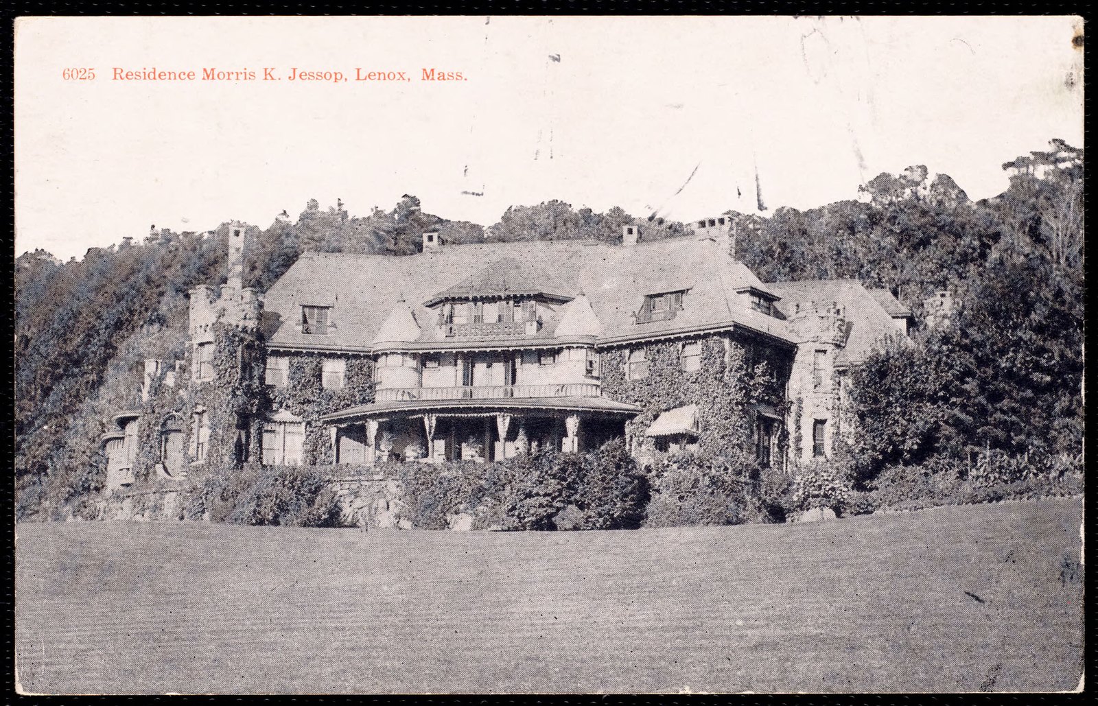 Belvoir Terrace: back of house and lawn. About 1891–1908.
