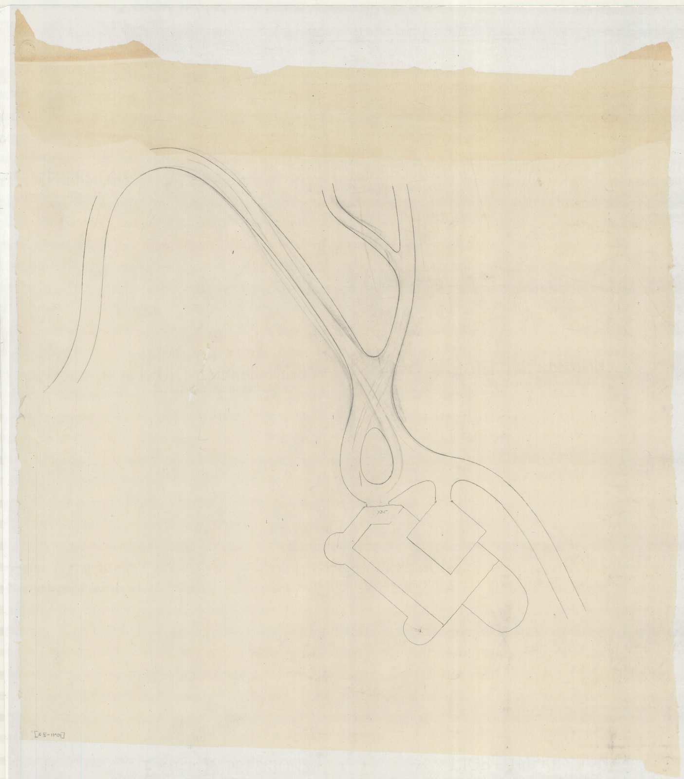 Plan Z2, no date. “[Study for Roads].” Inventory note: “[Appears to go with # 6-tp1 & tp2]”.