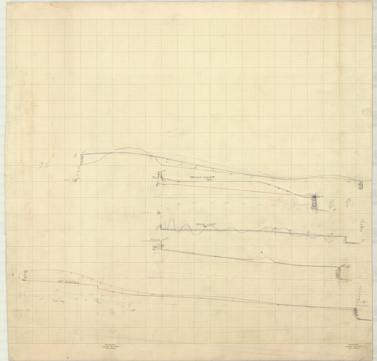 Profile section. Olmsted job 01092.