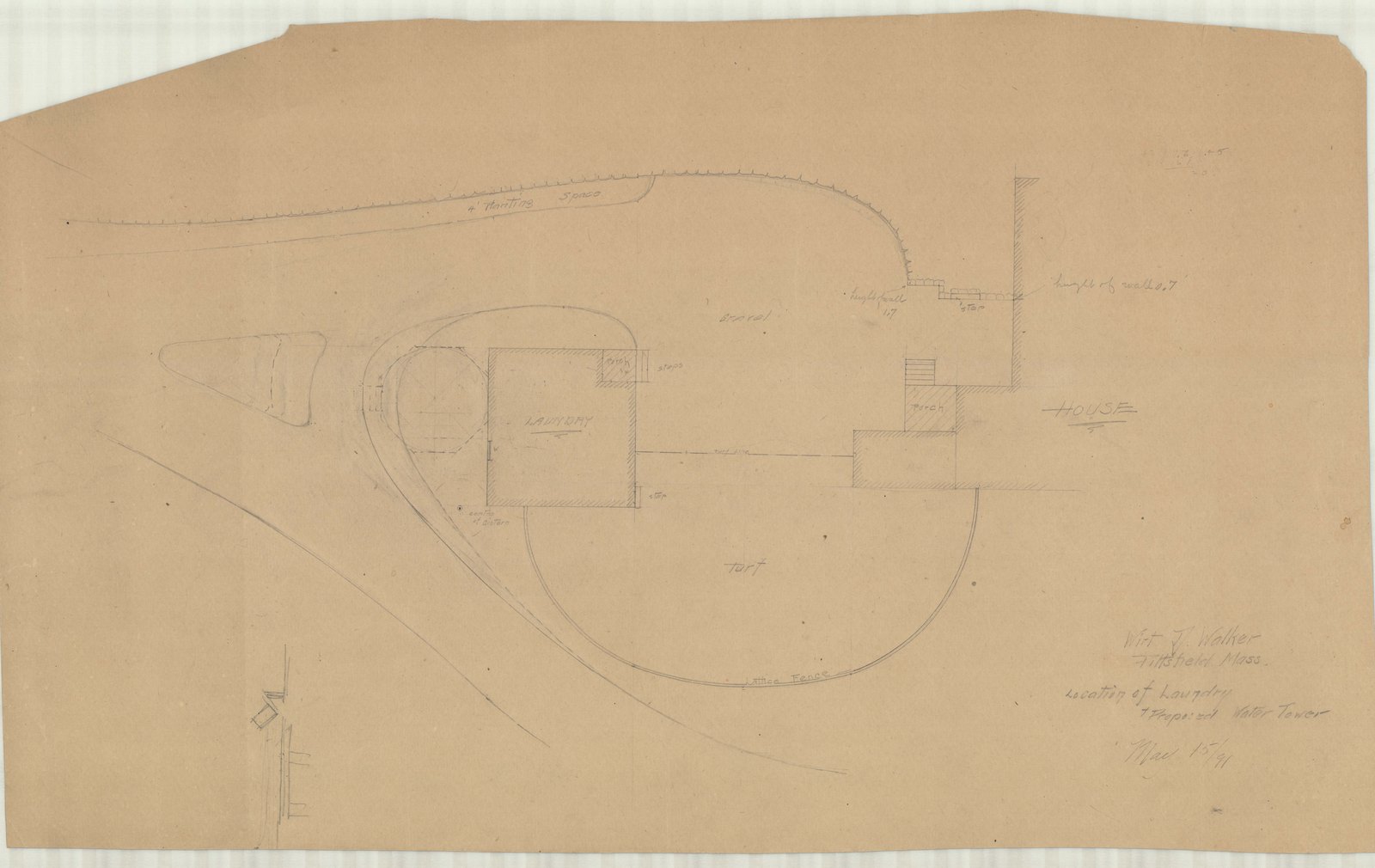 Olmsted job 01092, plan 50 — drive, ground or planting study.