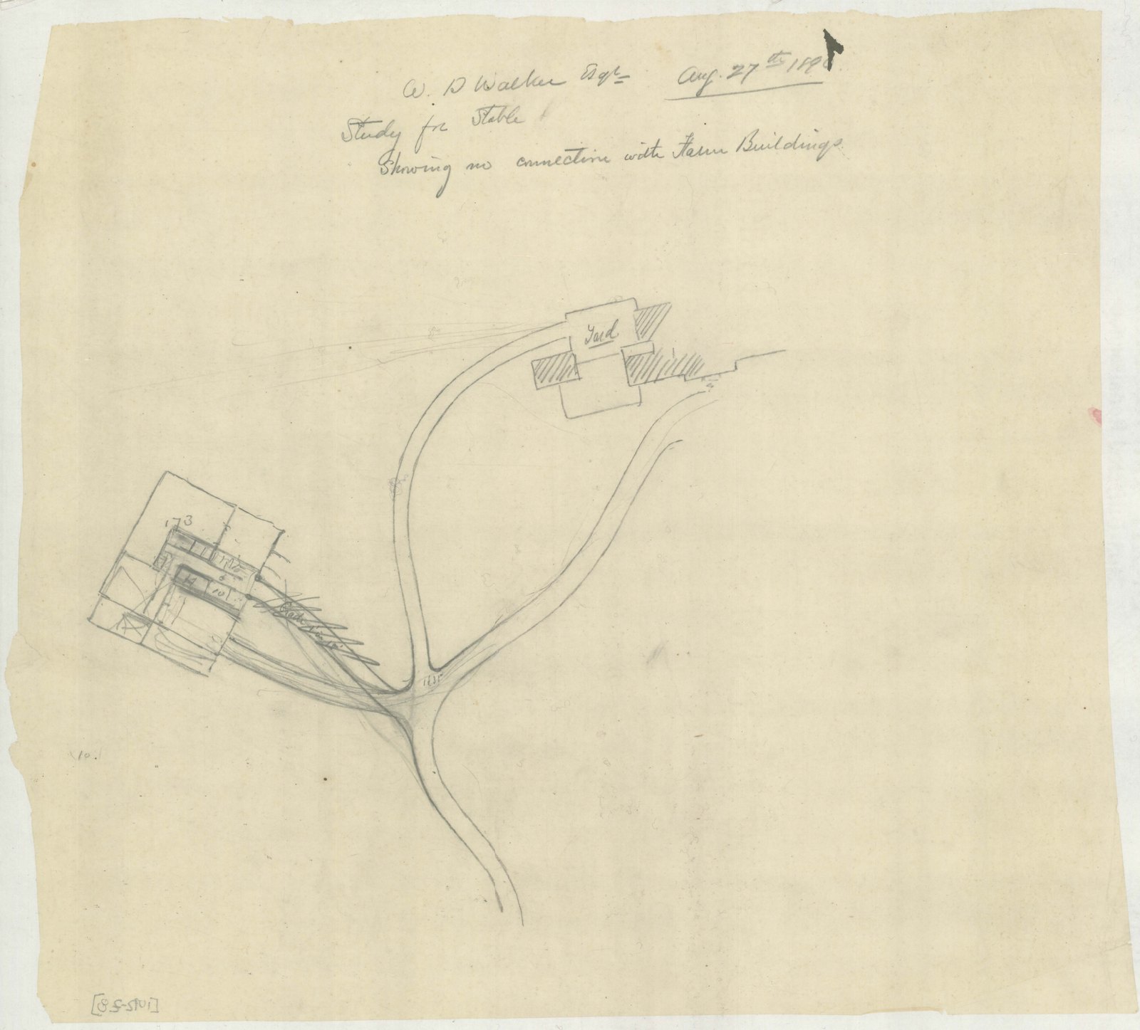Olmsted job 01092, plan Z8 — drive, ground or planting study.