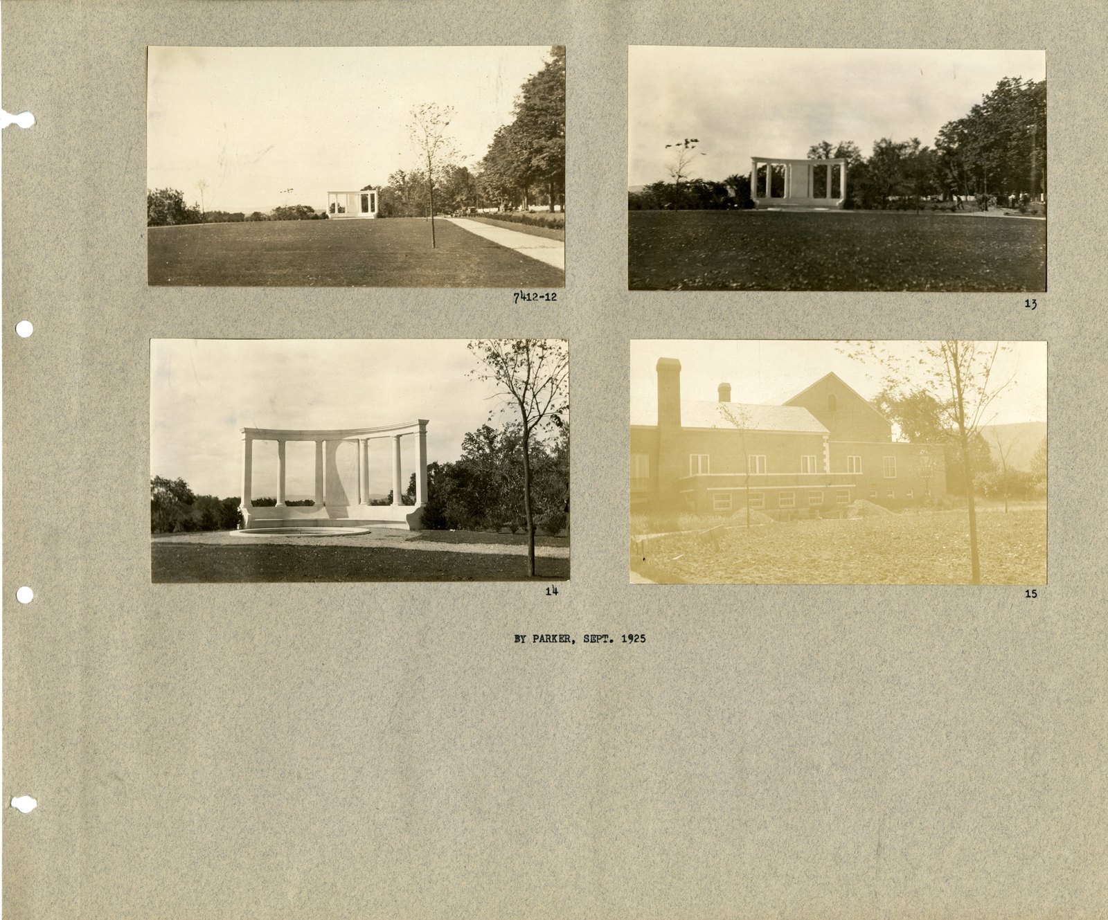 Album pages 5 and 6, holding prints 12 to 15.