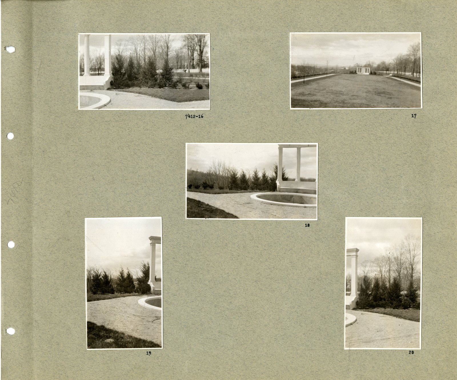 Album pages 7 and 8, holding prints 16 to 20.