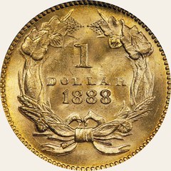 Gold dollar, 1888