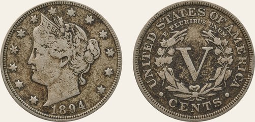 Liberty Head nickel, 1894