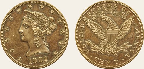 Ten dollars, eagle, 1902