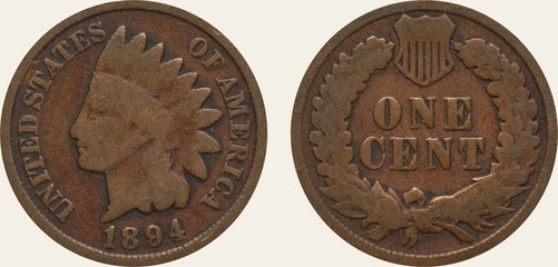 Indian Head cent, 1894