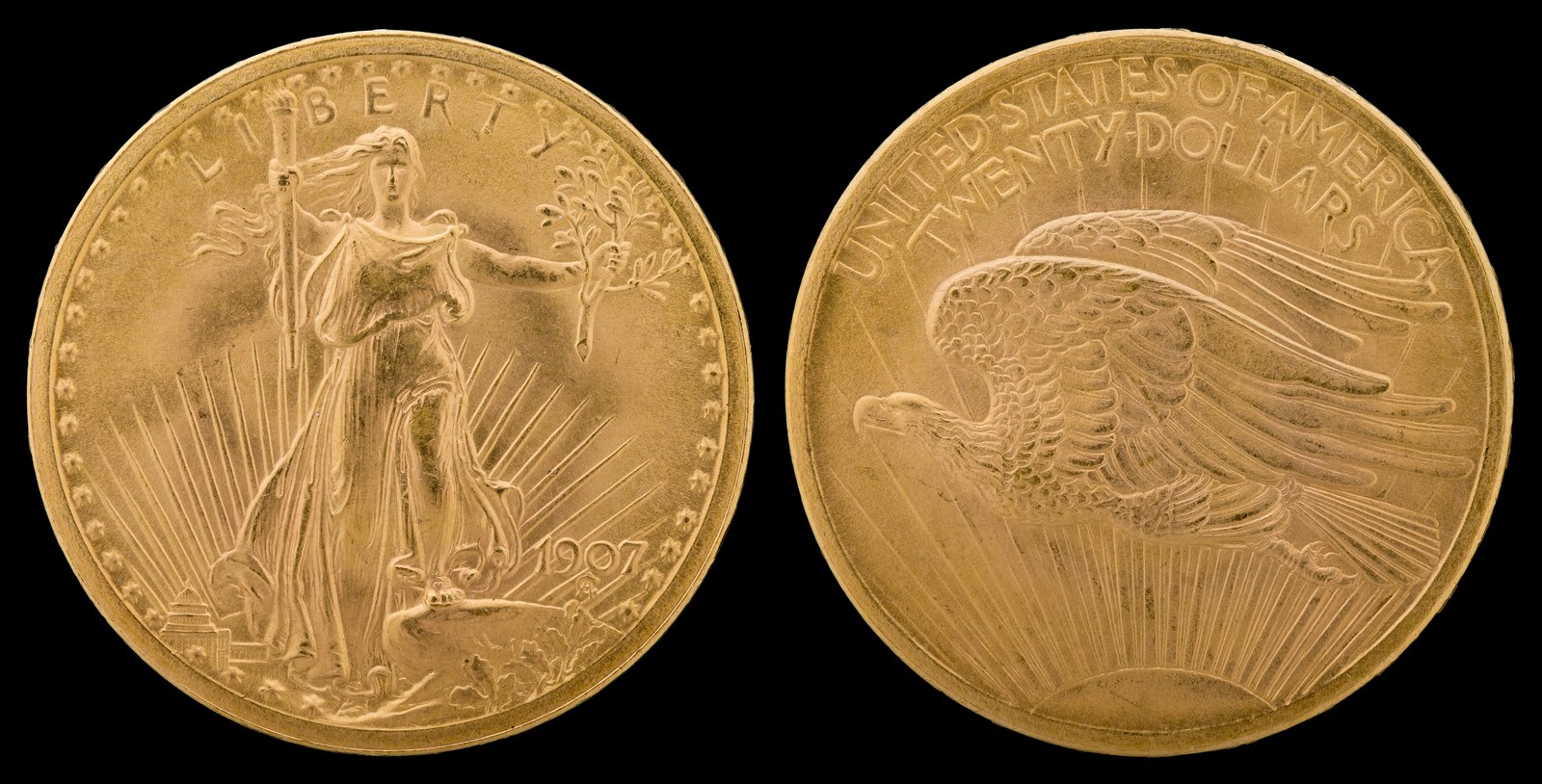 The low relief production coin, Arabic numerals, released at the end of December 1907: 361,667 pieces, and one blow of the press. This is the coin that actually circulated.