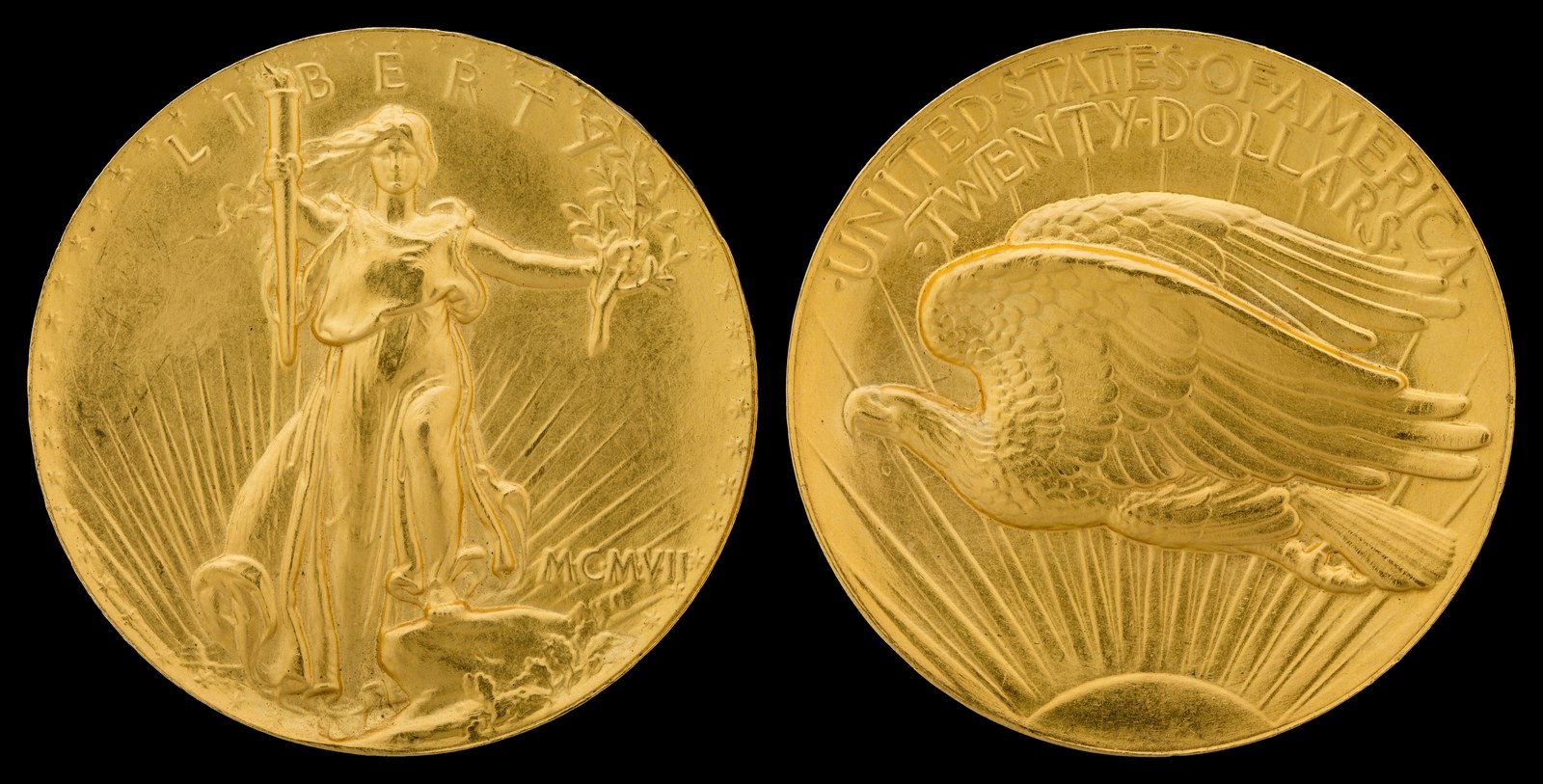 The ultra high relief pattern of 1907. About twenty-four were made. Each one needed up to nine blows of the press.
