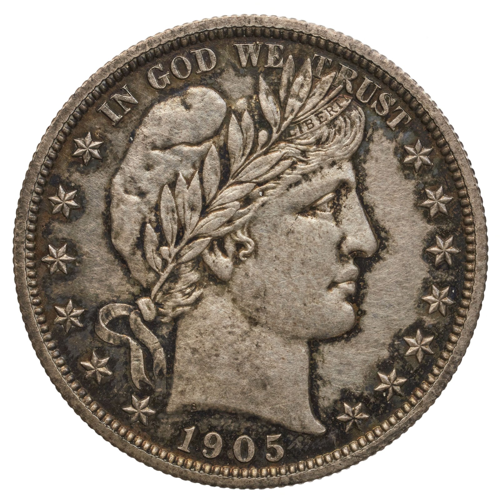 The same eagle as the quarter, at fifty-cent size.