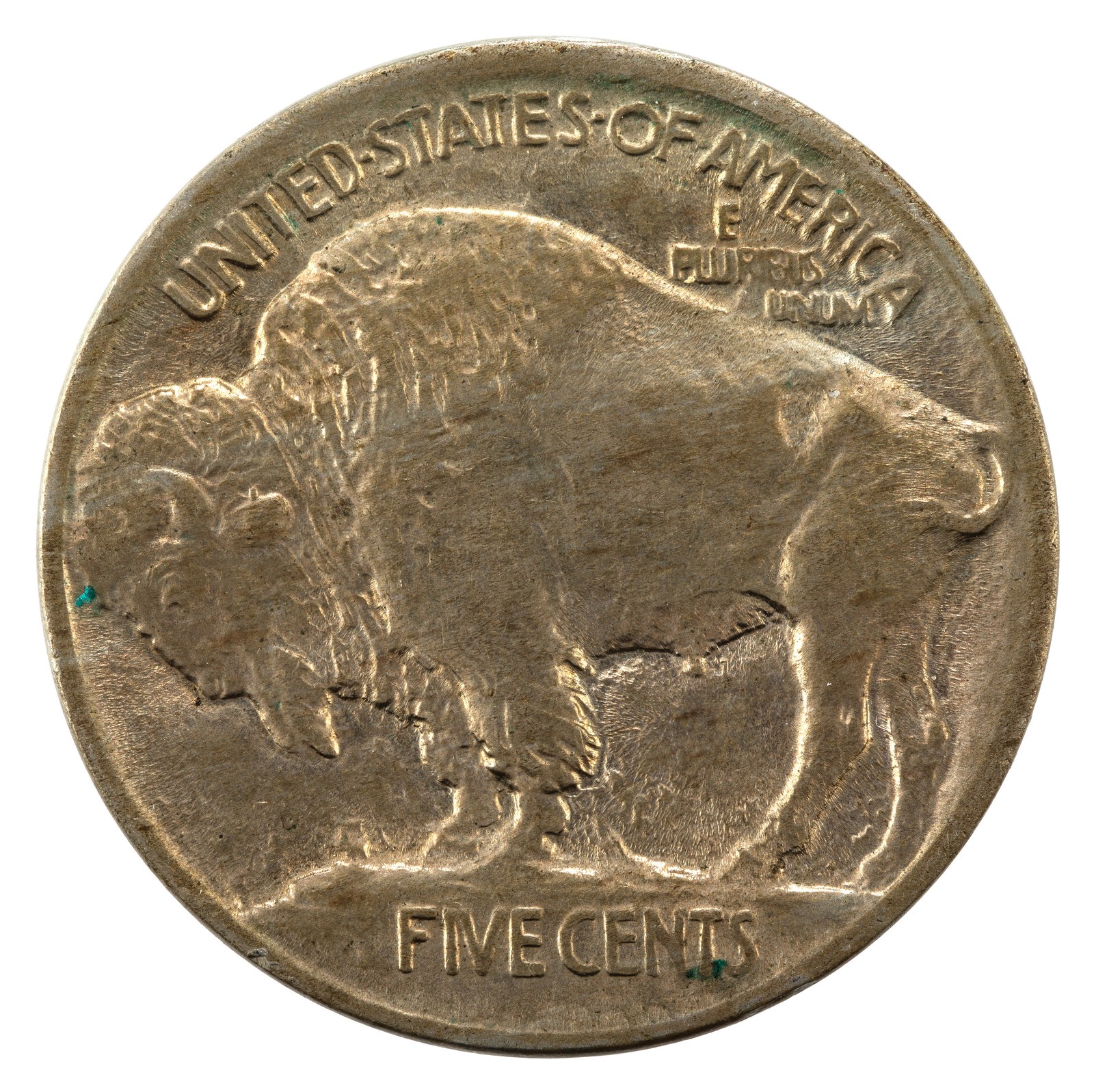 Type 1: the bison stands on a raised mound. Fraser said the animal was Black Diamond of the Bronx Zoo, although the bull of that name appears to have lived in the Central Park menagerie. The accounts do not agree.