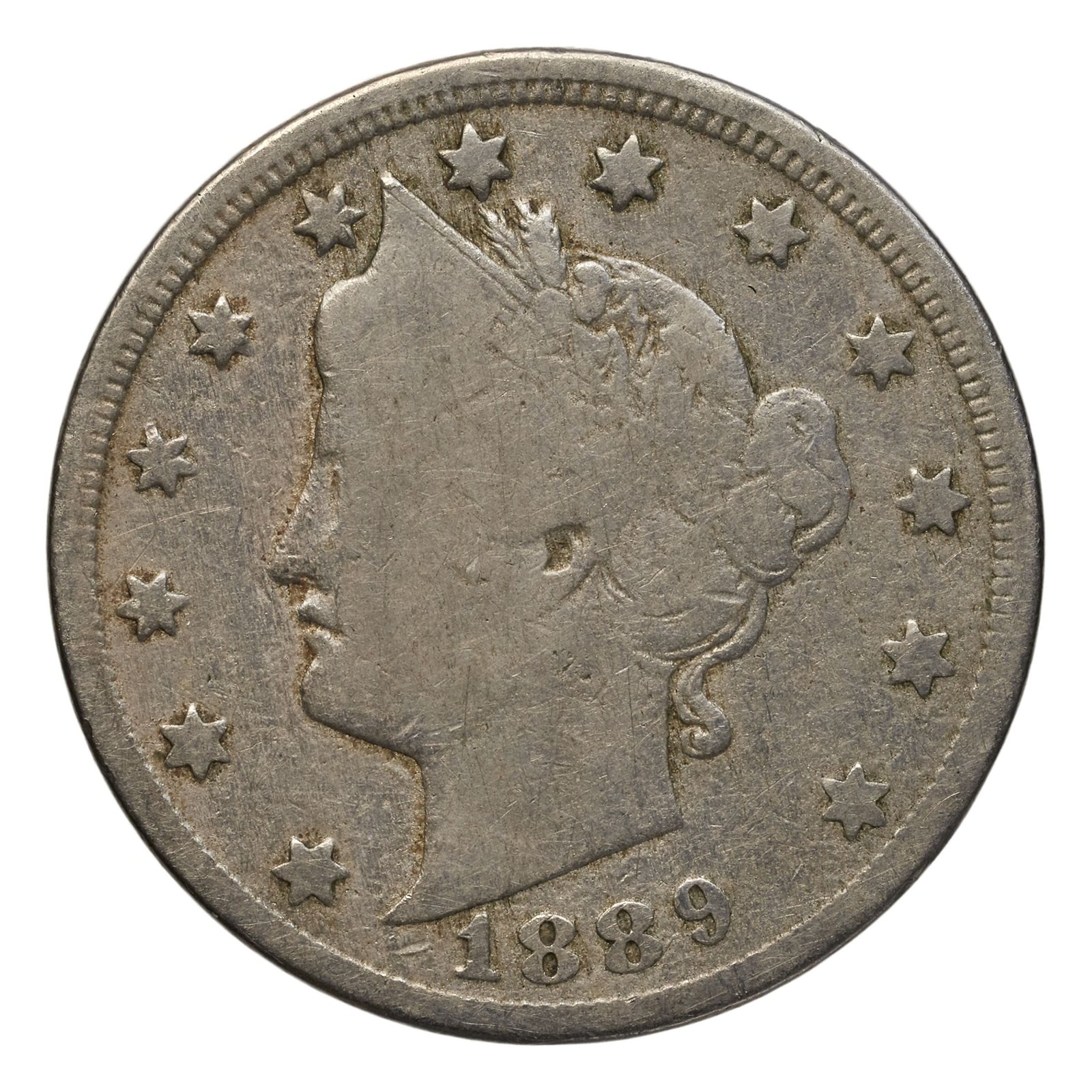 Liberty Head nickel, 1883–1912, by Charles Barber.