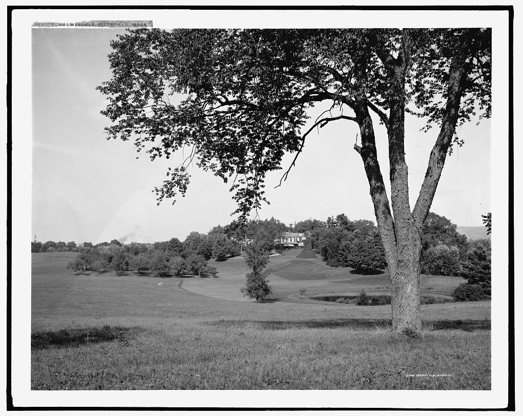 Holmesdale, photographed by the Detroit Publishing Company between 1905 and 1915. The title is lettered into the negative itself, at the top left: HOLMESDALE, PITTSFIELD, MASS.