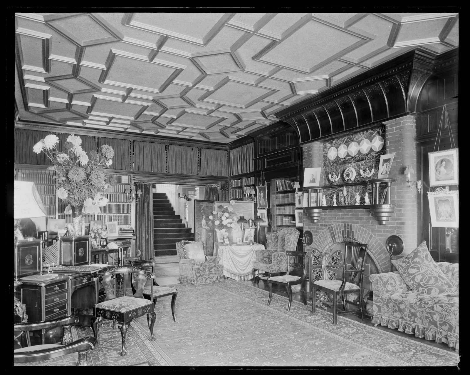 Elm Court: interior. Edwin Hale Lincoln.