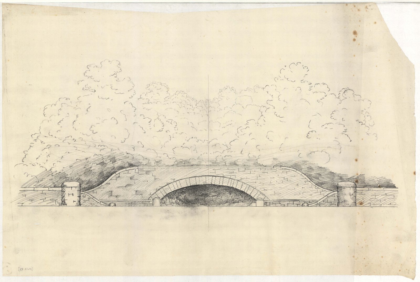 Plan 01027-Z31, undated. An arched stone bridge.