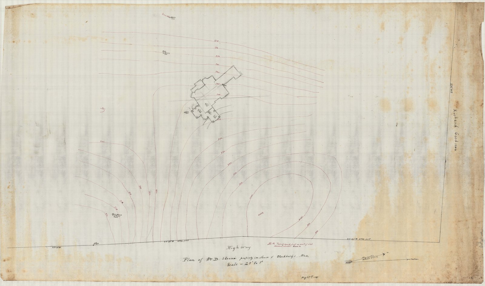 01027-Z8, 27 August 1885. “Plan of Wm. D. Sloane’s Property in Lenox and Stockbridge, Mass.” 25 feet to the inch.