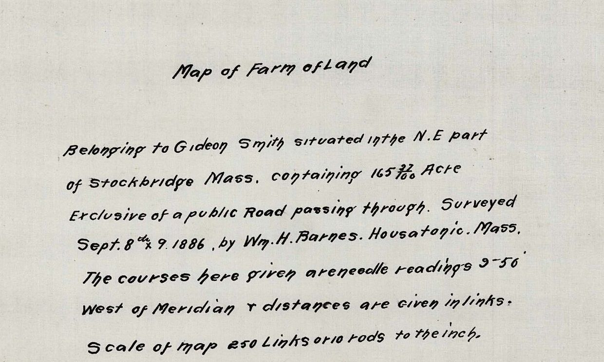 Plan 1. The title block, in Wm. H. Barnes's hand.