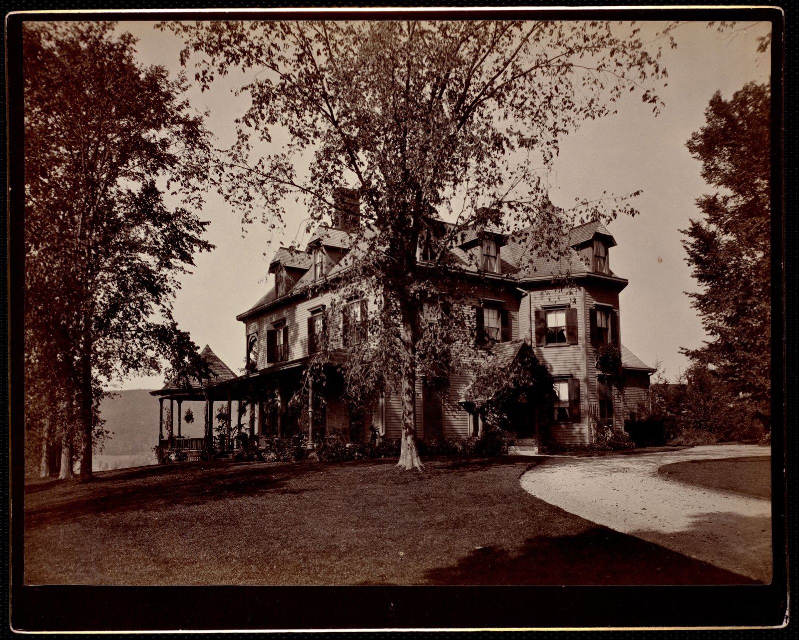 Fairlawn: house and drive. about 1880–1885.
