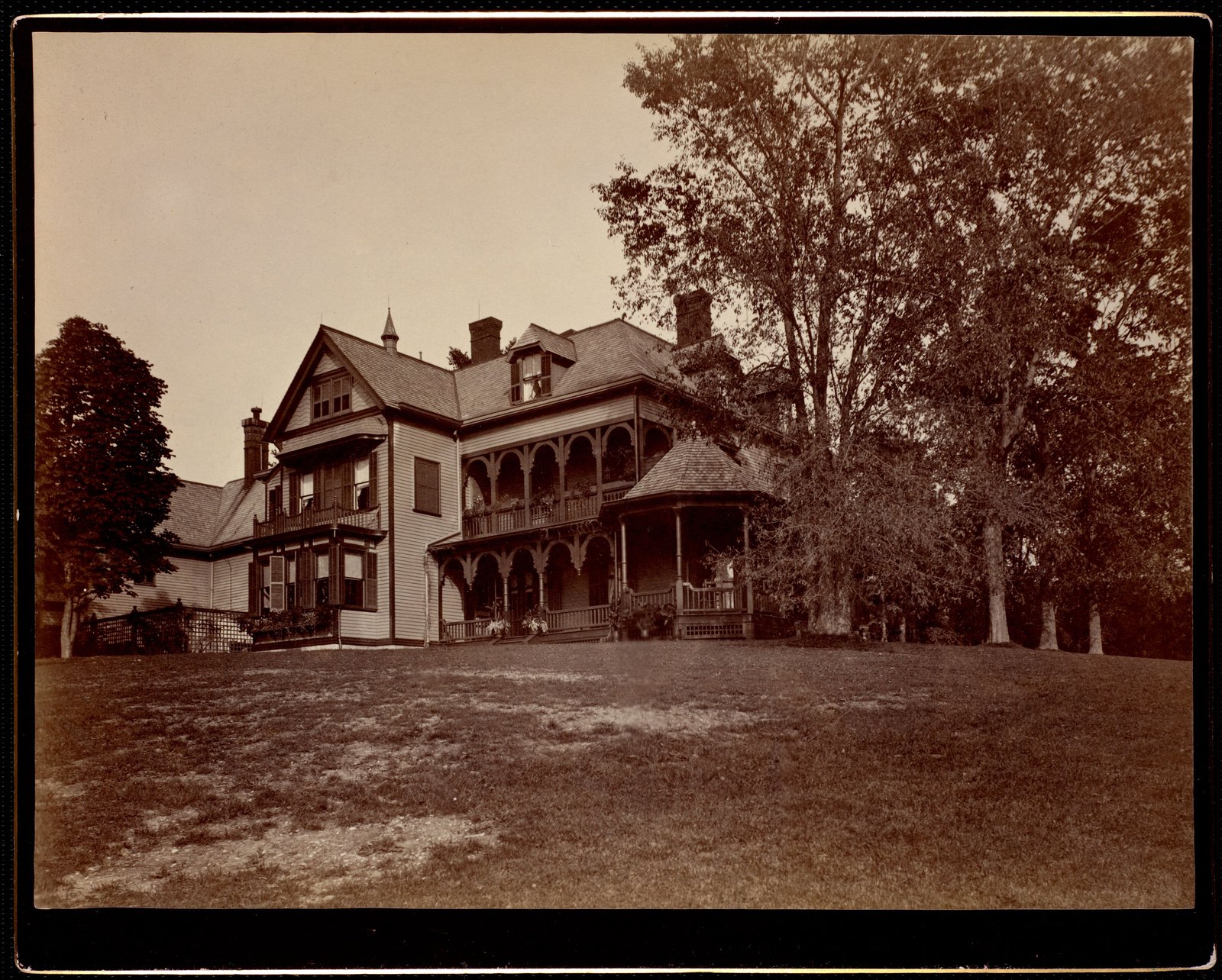 Fairlawn: back of house. about 1880–1885.