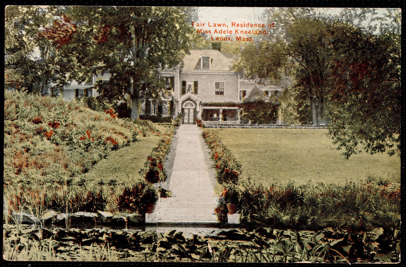 Fairlawn: back lawn. about 1907–1930.