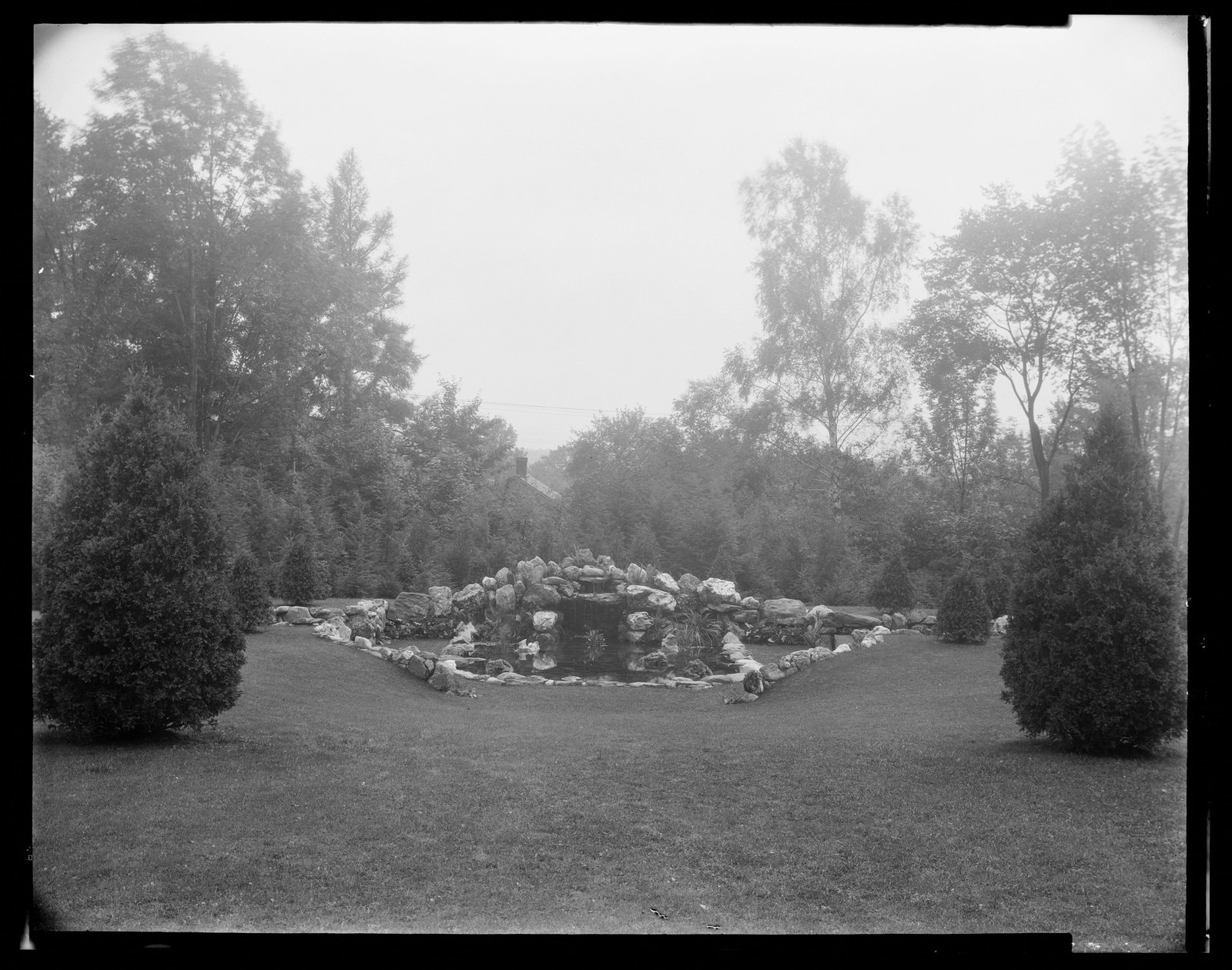 Groton Place: fountain landscape. about 1930–1936.