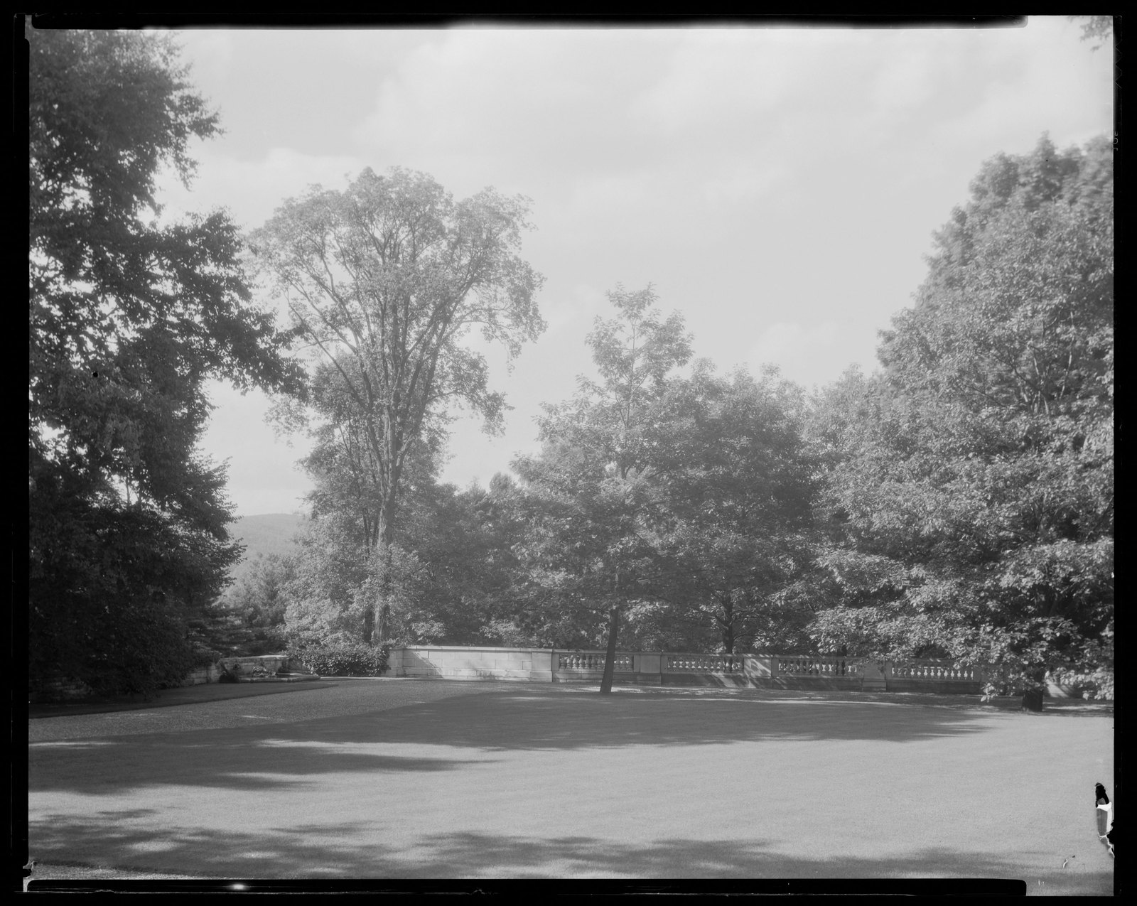 Groton Place: balustrade landscape. about 1930–1936.