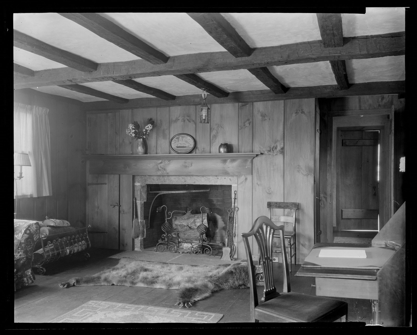 Interior of cottage. About 1925–1935.