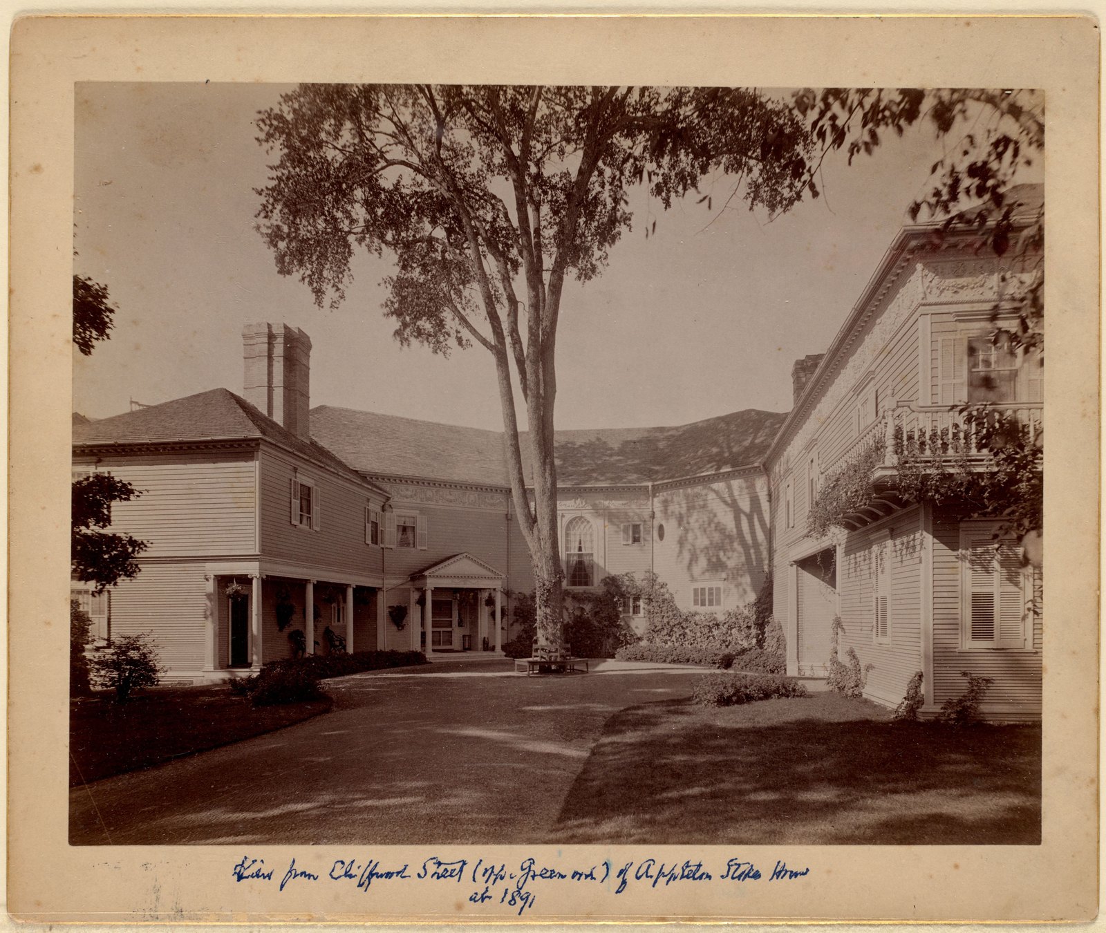 Homestead: view from Cliffwood Street of Appleton-Stokes House. About 1891.