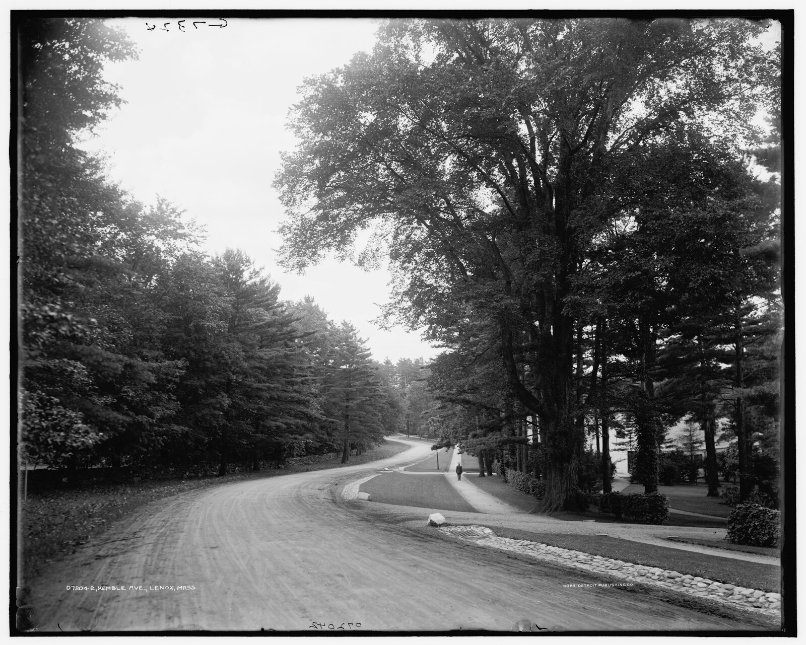 “Kemble Ave. [i.e. Street], Lenox, Mass.” Negative 072042, 1905. The bracketed correction is the Library’s.