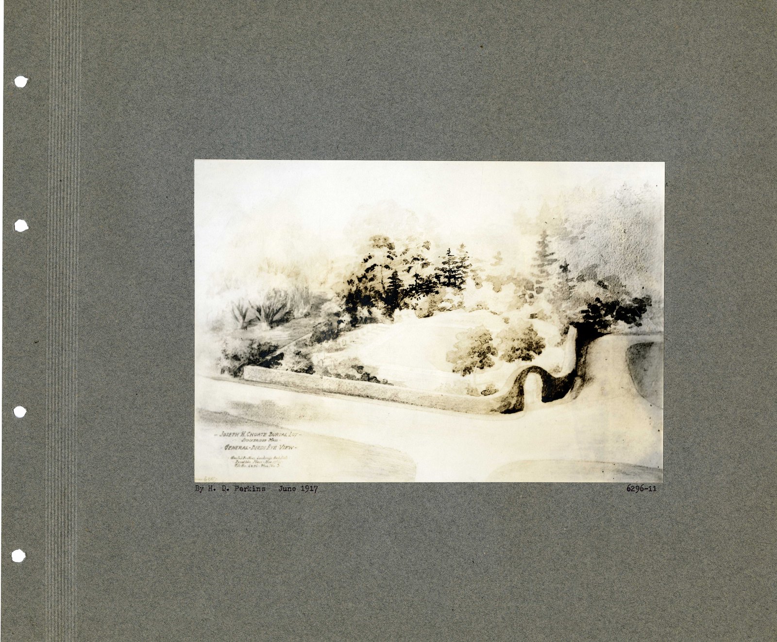 Album page: the same study in watercolor.