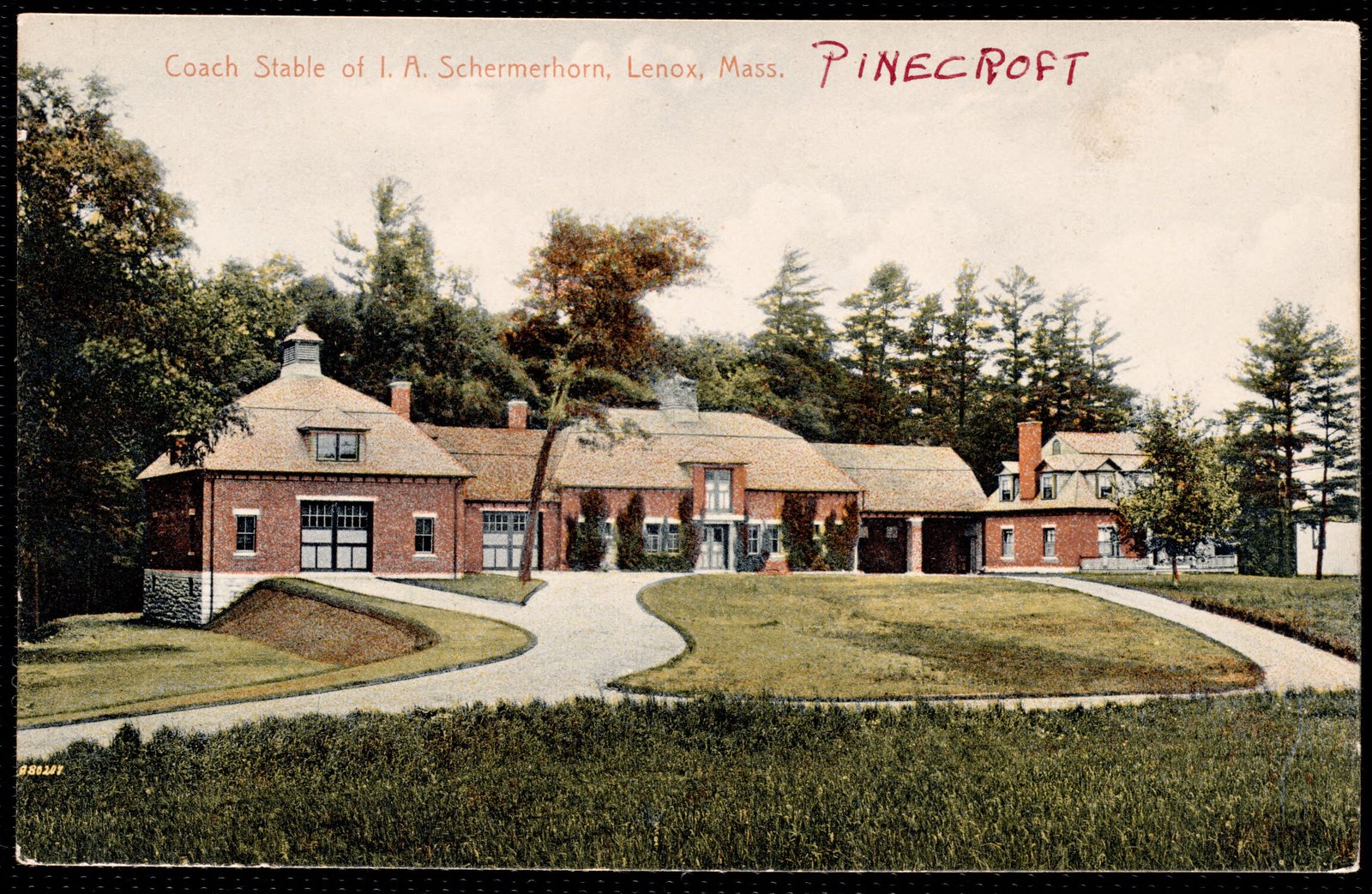 Coach stable. About 1907–1919.