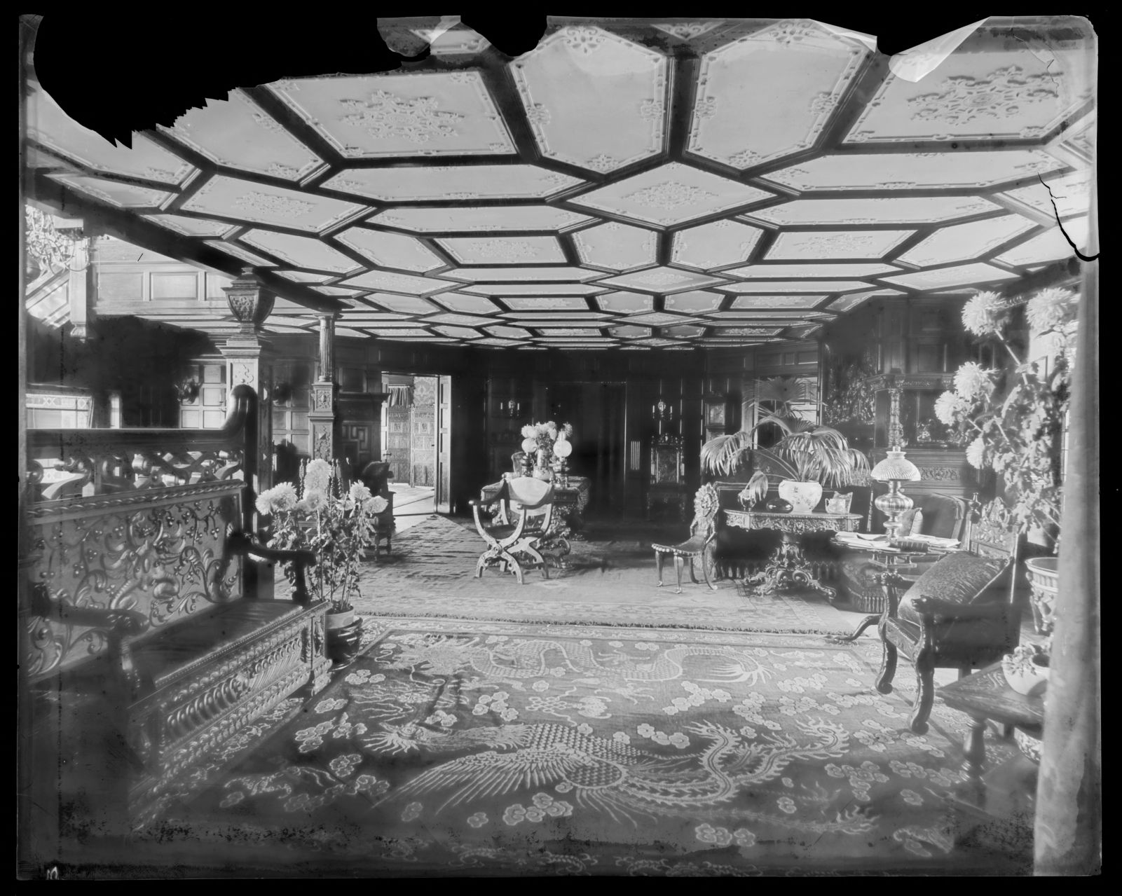 Shadow Brook: foyer. about 1894–1902.