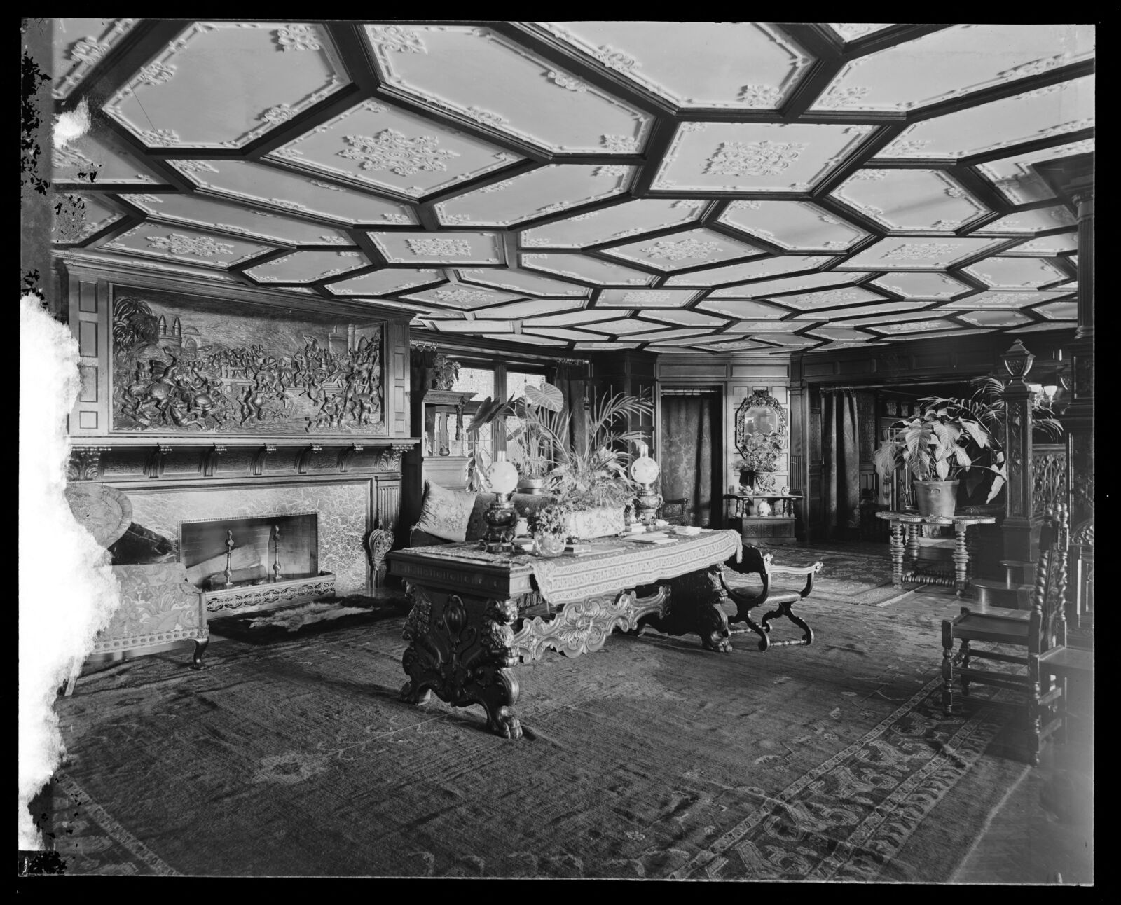 Shadow Brook: foyer. about 1894–1902.