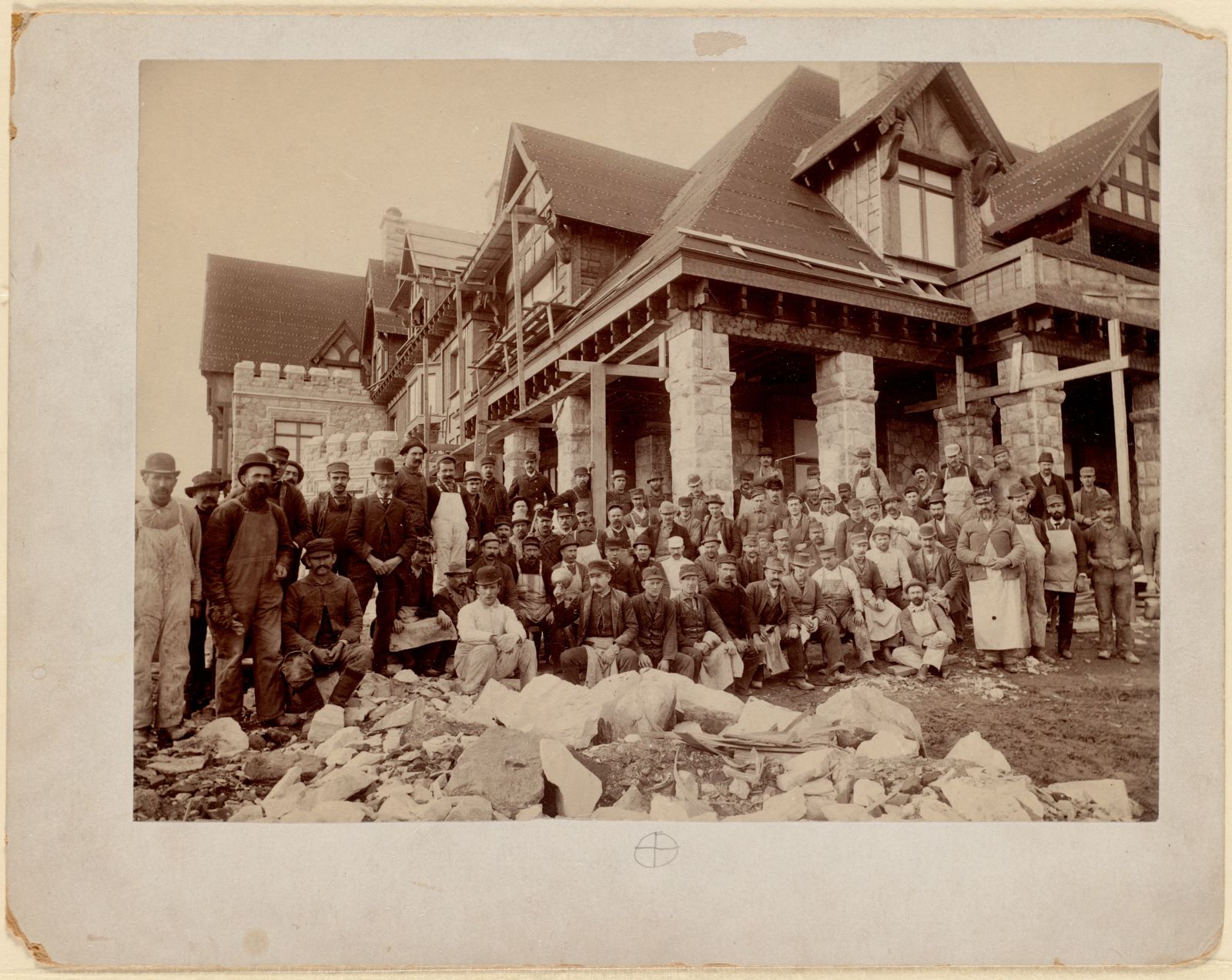 Shadow Brook: Shadow Brook construction workmen. about 1893–1894.