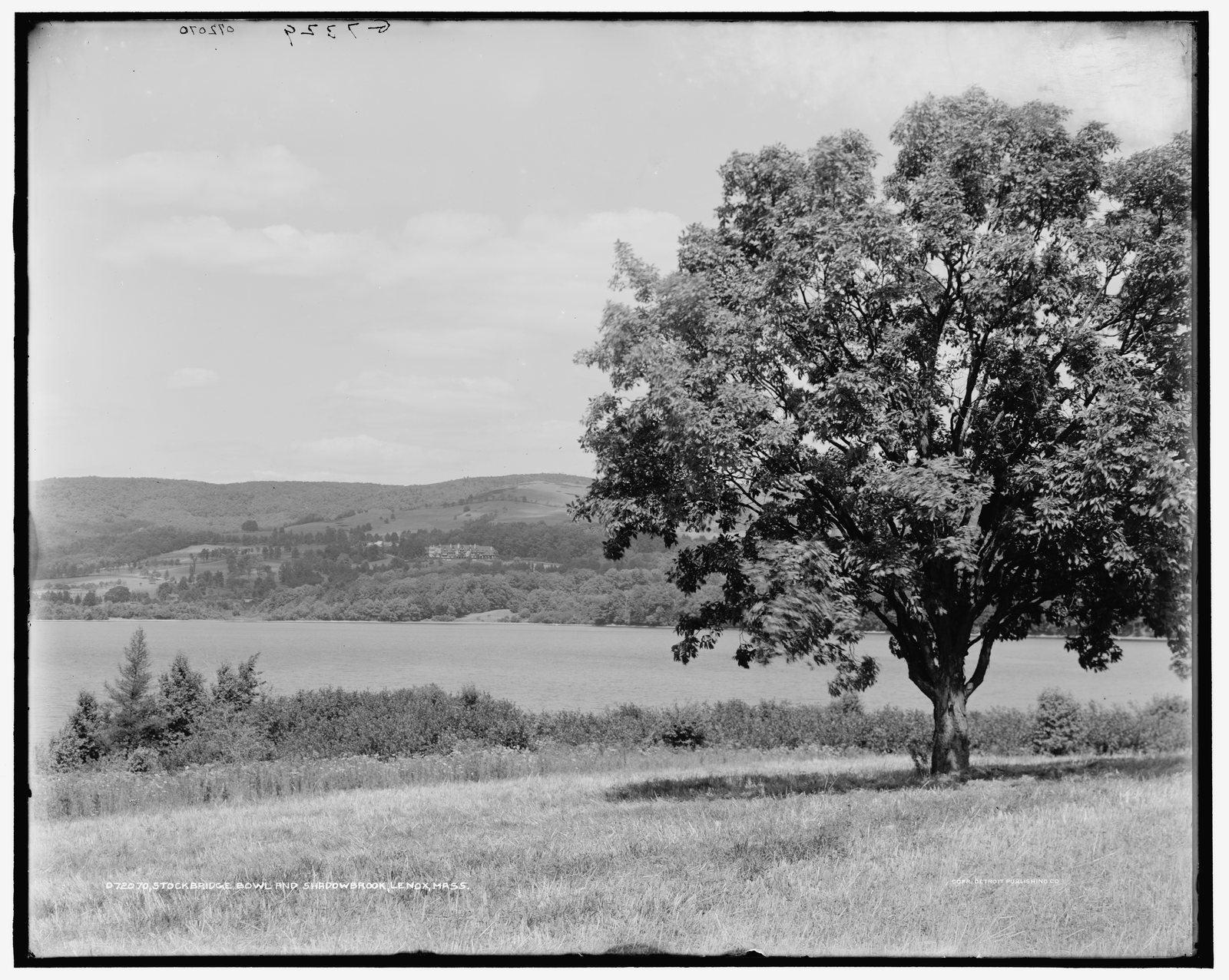 “Stockbridge Bowl and Shadowbrook, Lenox, Mass.” Detroit Publishing Company, about 1905.
