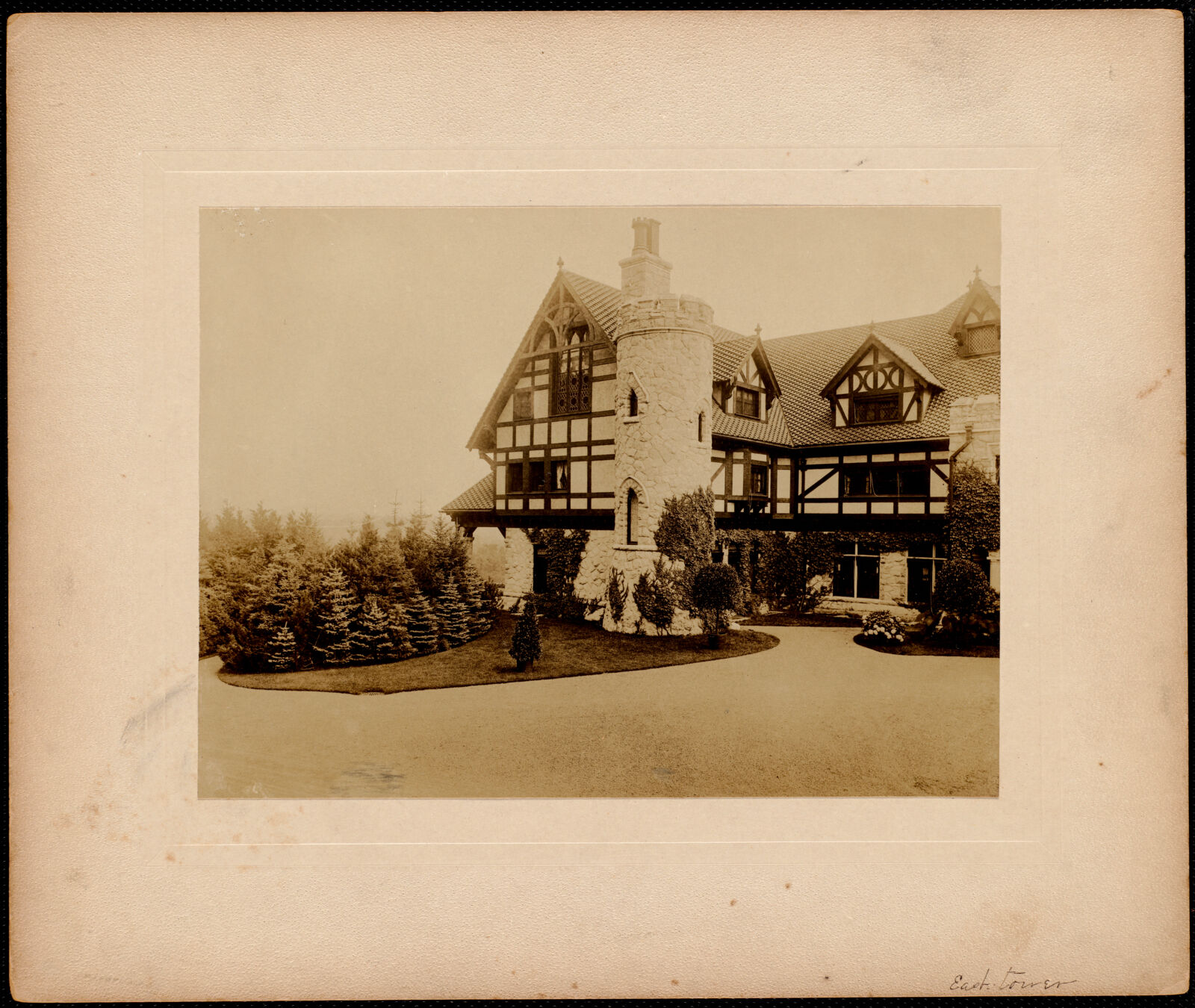 Shadow Brook: east tower. about 1895–1899.