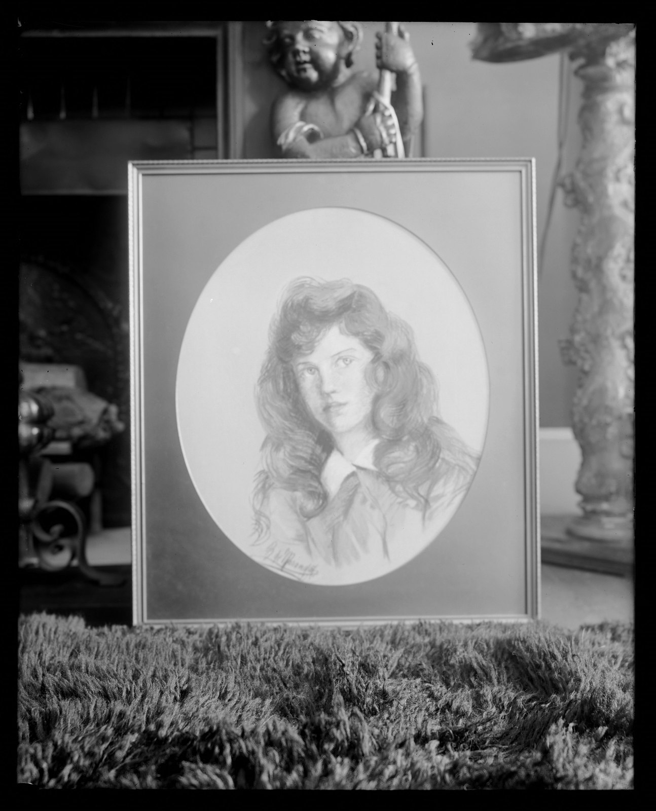 Shipton Court: portrait of girl. 1915.