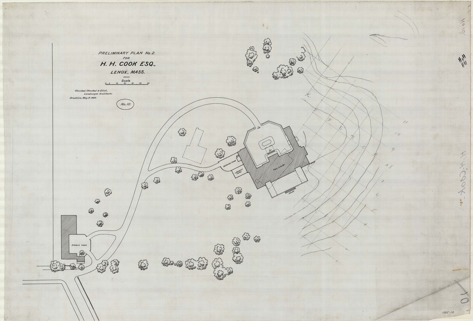 Plan 10, 8 May 1893. Preliminary Plan No. 2.