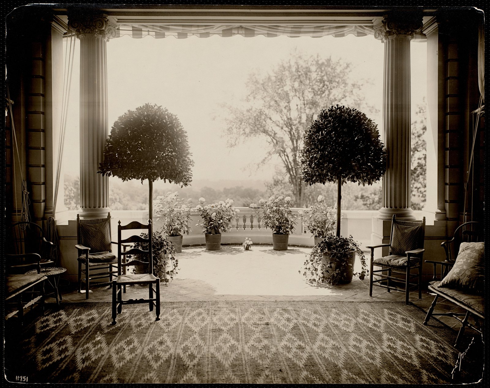 Spring Lawn: J. E. Alexandre, Lenox Mass., view from hall. about 1903–1910.