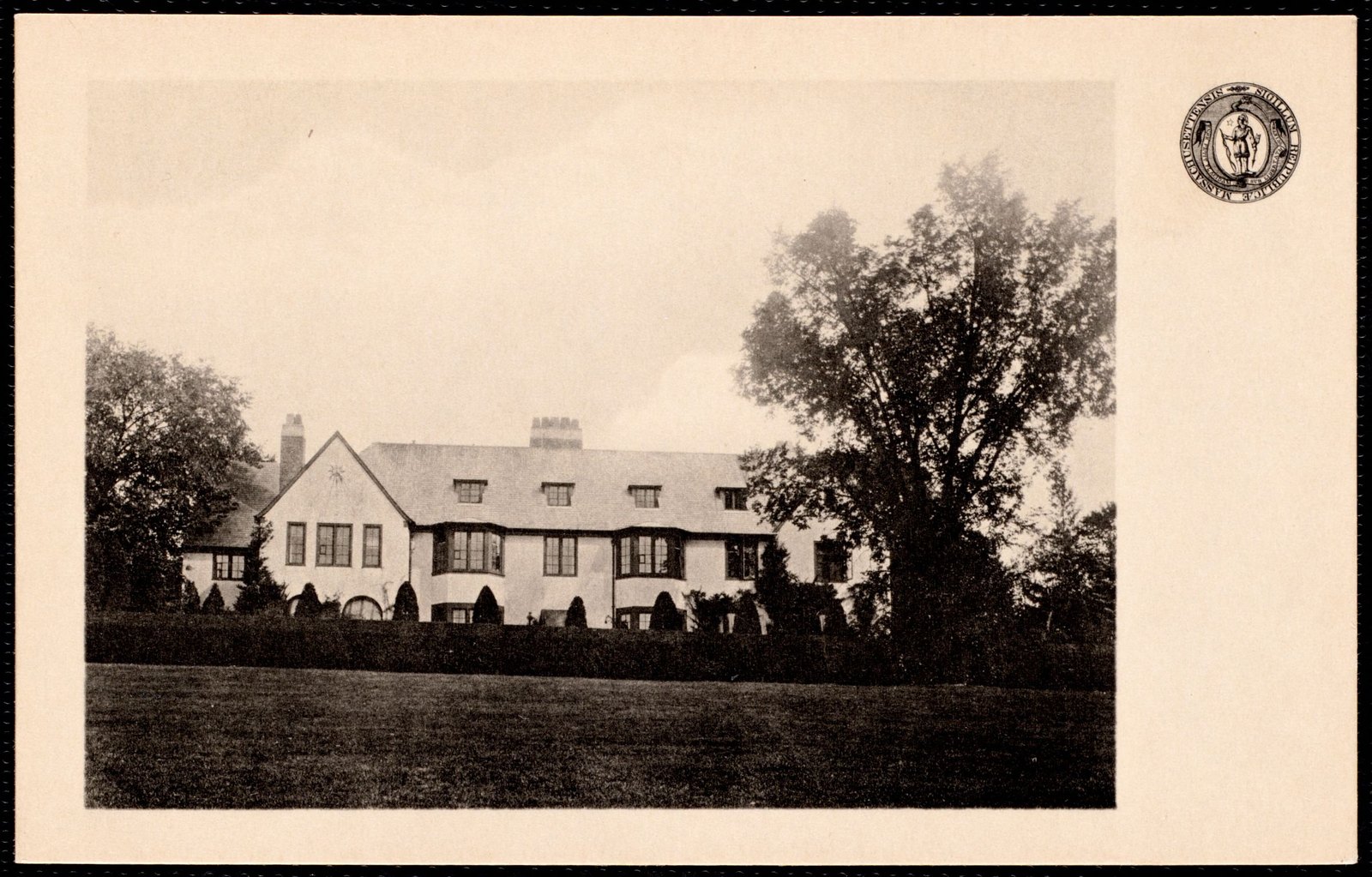 Stonover: from the spruce walk. about 1921–1940.
