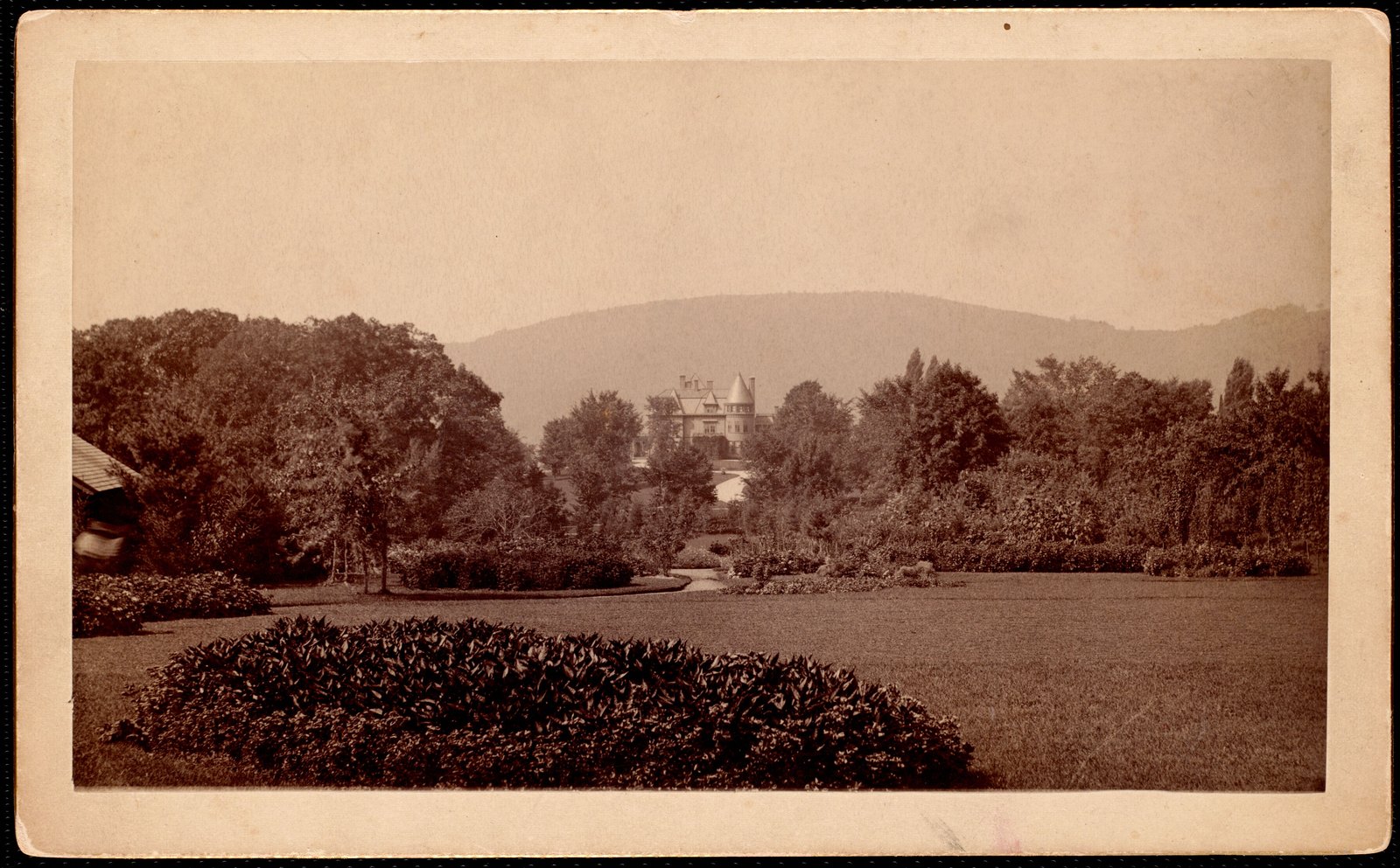 Stonover: lawn with house in distance. about 1880.